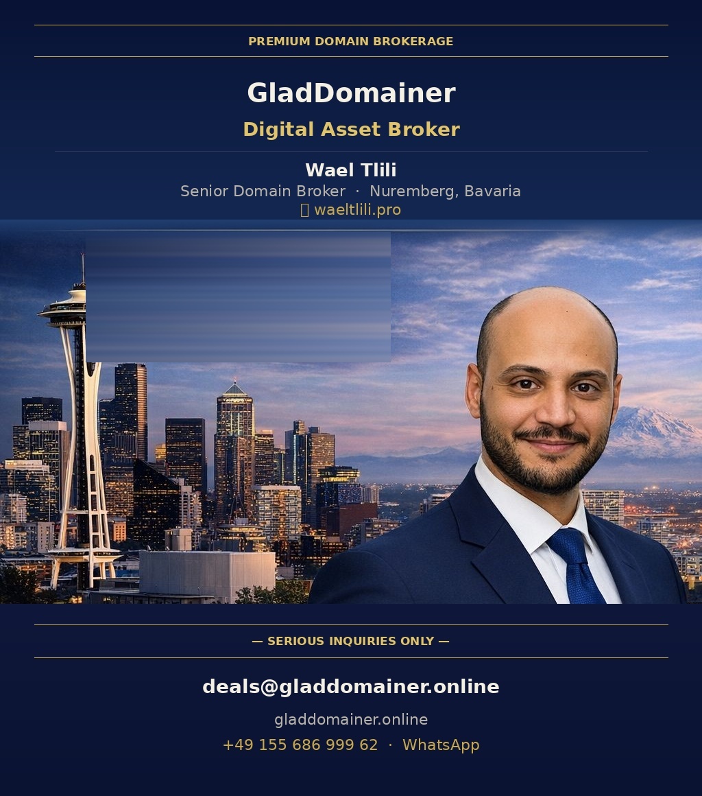 Wael Tlili — Senior Domain Broker, GladDomainer